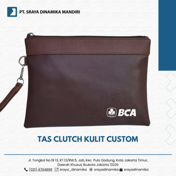 Tas Clutch Kulit Custom